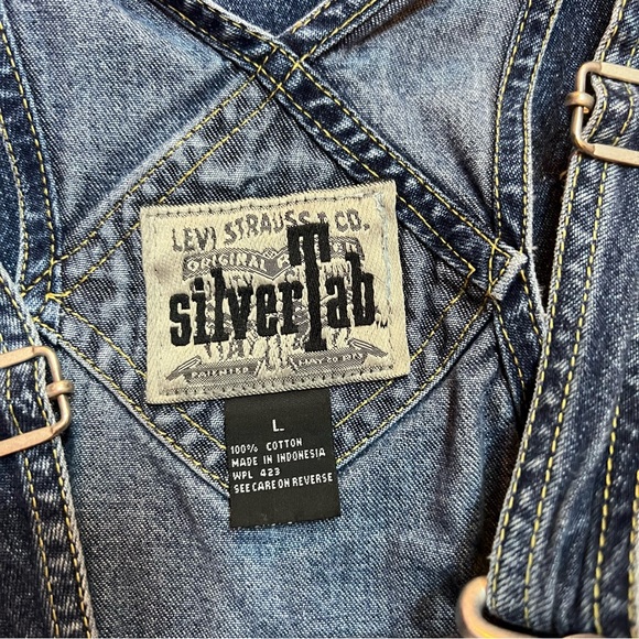 Vintage Levi's Silver Tab 90s Button Up
Overall Dress - Picture 3 of 4